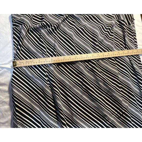 Vintage Studio 1 Sheath Dress Womens Size 22W Black White Striped Sleeveless - Picture 2 of 6